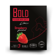 BOLD 3 Pack Classic Flavoured Condoms